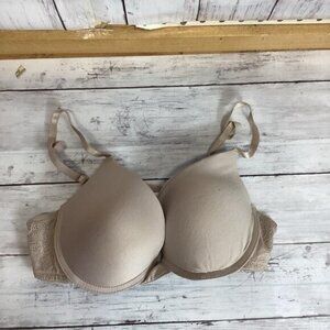 Blokecore gorpcore nostalgia earthy artisanal Womens Izod bra tan size 36C